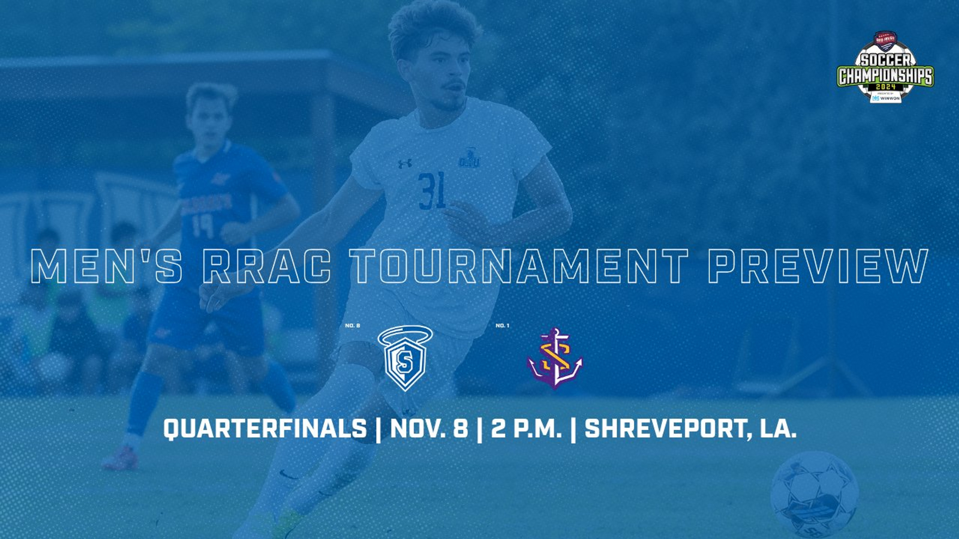 Men's Soccer Begins Quest for RRAC Tournament Title Versus LSU-Shreveport