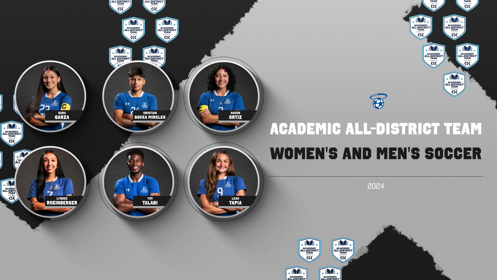 Six OLLU Soccer Players Win Academic All-District Awards