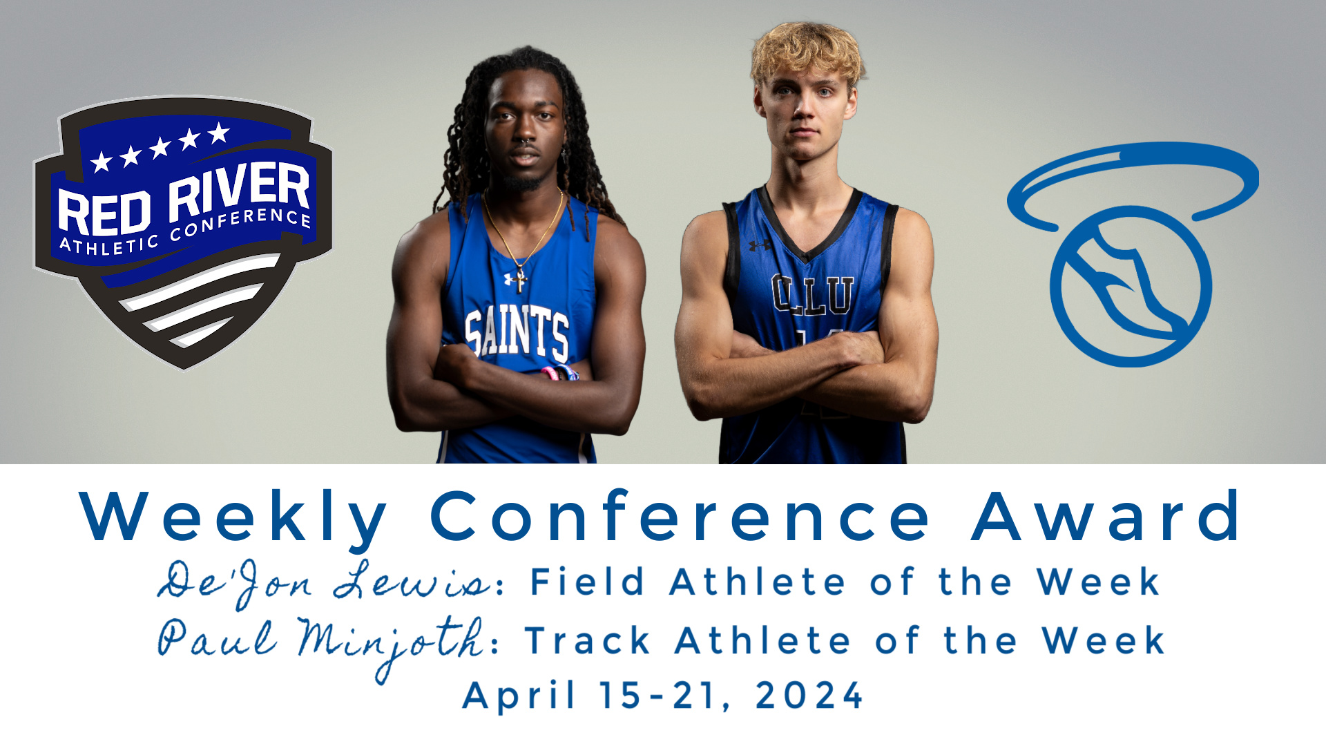 Paul Minjoth and De'Jon Lewis Win Track and Field Weekly Awards